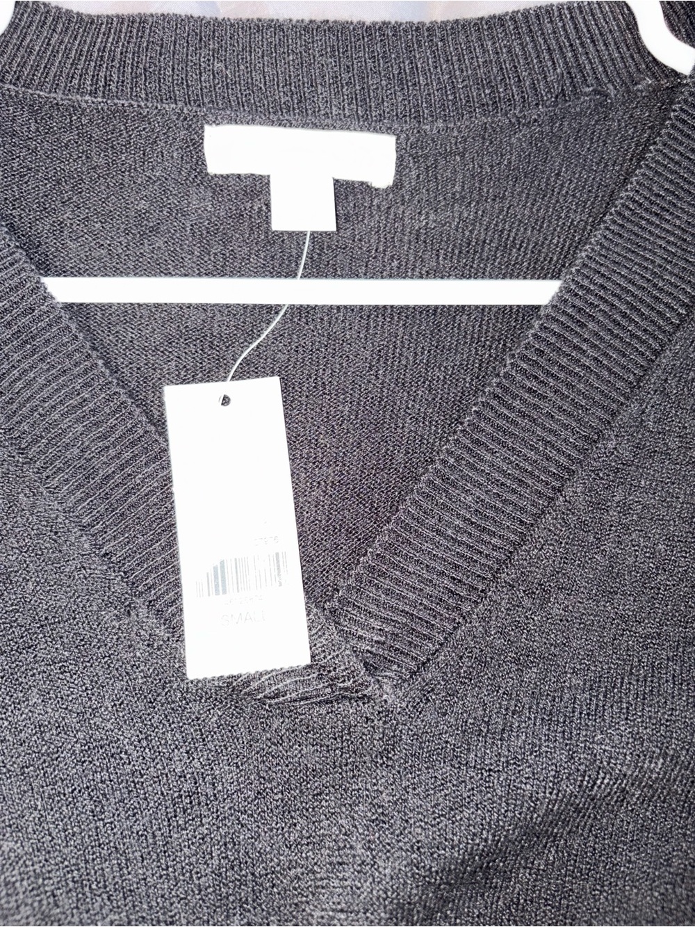 New York & Company Black V-Neck Sweater Size Small NWT 100% Acrylic - Picture 4 of 6